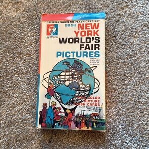 Antique 1964 New York World’s Fair Pictures- Colorful Souvenir Flash Card Set